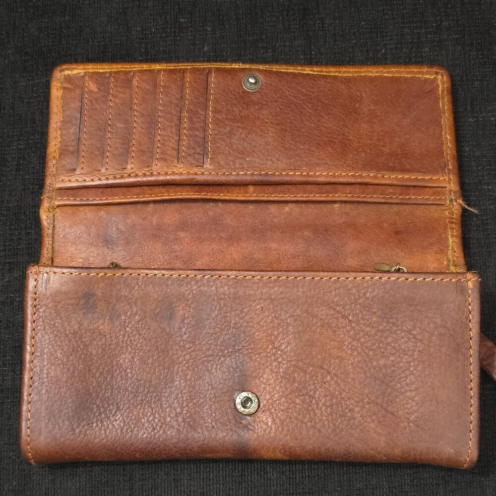 American Darling Brown Tooled Leather Wallet - Picture 6 of 12